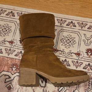 Tan Midi Boot